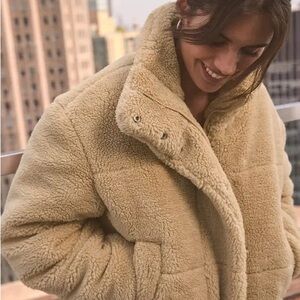 ALO Yoga Tan Teddy Jacket